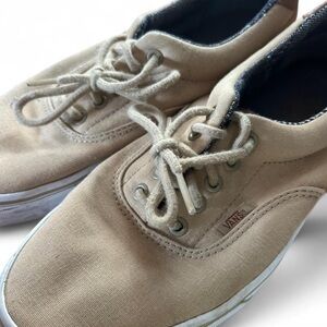 Vans Tan Canvas Sneakers